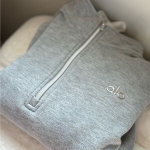 ALO Yoga Heather Gray Hoodie